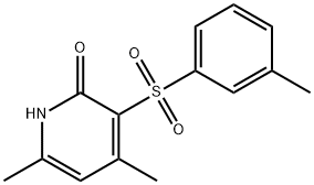 4,6-DIMETHYL-3-[(3-METHYLPHENYL)SULFONYL]-2(1H)-PYRIDINONE Struktur