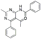 N-(5-ACETYL-2-METHYL-6-PHENYLPYRIMIDIN-4-YL)BENZAMIDE Struktur