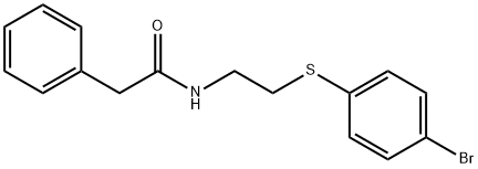 N-(2-[(4-BROMOPHENYL)SULFANYL]ETHYL)-2-PHENYLACETAMIDE Struktur