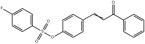 4-(3-OXO-3-PHENYL-1-PROPENYL)PHENYL 4-FLUOROBENZENESULFONATE Struktur