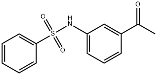 N-(3-ACETYLPHENYL)BENZENESULFONAMIDE Structure