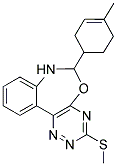 6-(4-METHYLCYCLOHEX-3-EN-1-YL)-3-(METHYLTHIO)-6,7-DIHYDRO[1,2,4]TRIAZINO[5,6-D][3,1]BENZOXAZEPINE Struktur