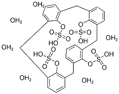 4-SULFONIC CALIX(4)ARENE, HEXAHYDRATE Struktur