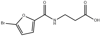 3-[(5-BROMO-FURAN-2-CARBONYL)-AMINO]-PROPIONIC ACID Struktur