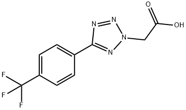 5-[4-(TRIFLUOROMETHYL)PHENYL]-2H-TETRAZOLE-2-ACETIC ACID Struktur