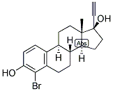 1,3,5(10)-ESTRATRIEN-4-BROMO-17-ALPHA-ETHYNYL-3,17-BETA-DIOL Struktur