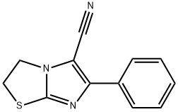 6-PHENYL-2,3-DIHYDROIMIDAZO[2,1-B][1,3]THIAZOLE-5-CARBONITRILE Struktur