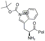 H-TRP(BOC)-2-CLTRT RESIN Struktur