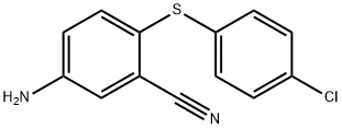 5-AMINO-2-[(4-CHLOROPHENYL)SULFANYL]BENZENECARBONITRILE Struktur