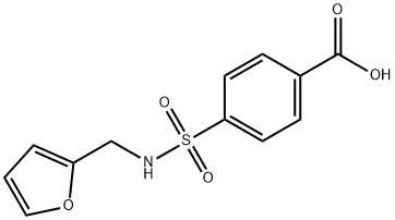 4-[(FURAN-2-YLMETHYL)-SULFAMOYL]-BENZOIC ACID Struktur