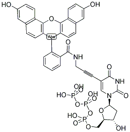 NAPHTHOFLUORESCEIN-5-DUTP Struktur