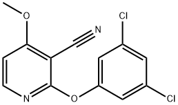 2-(3,5-DICHLOROPHENOXY)-4-METHOXYNICOTINONITRILE Struktur