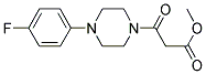 METHYL 3-[4-(4-FLUOROPHENYL)PIPERAZINO]-3-OXOPROPANOATE Struktur