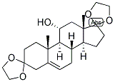 5-ANDROSTEN-11-ALPHA-OL-3,17-DIONE DIETHYLENEKETAL Struktur