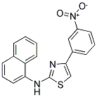 1-NAPHTHYL(4-(3-NITROPHENYL)(2,5-THIAZOLYL))AMINE Struktur