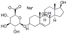 5-ANDROSTEN-3BETA,17BETA-DIOL-3-(O->1BETA)-D-GLUCOPYRANOSIDURONIC ACID SODIUM SALT Struktur