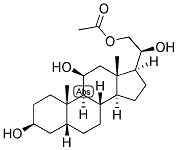 5-BETA-PREGNAN-3-BETA, 11-BETA, 20-BETA, 21-TETROL 21-ACETATE Struktur