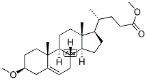 3-BETA-HYDROXYCHOL-5-EN-24-OIC ACID METHYL ESTER METHYL ETHER Struktur