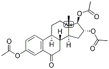 1,3,5(10)-ESTRATRIEN-3,16-ALPHA, 17-BETA-TRIOL-6-ONE TRIACETATE Struktur