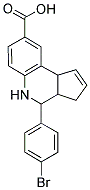 4-(4-BROMOPHENYL)-3A,4,5,9B-TETRAHYDRO-3H-CYCLOPENTA[C]QUINOLINE-8-CARBOXYLIC ACID Struktur