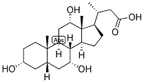 23-NOR-5-BETA-CHOLANIC ACID-3-ALPHA, 7-ALPHA, 12-ALPHA-TRIOL Struktur