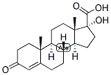 4-ANDROSTEN-17-ALPHA-OL-3-ONE-17-BETA-CARBOXYLIC ACID Struktur