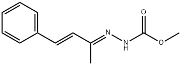 METHYL 2-(1-METHYL-3-PHENYL-2-PROPENYLIDENE)-1-HYDRAZINECARBOXYLATE Struktur