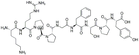 (DES-ARG10,TYR9)-KALLIDIN Struktur