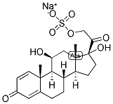 1,4-PREGNADIEN-11-BETA, 17,21-TRIOL-3,20-DIONE 21-SULPHATE, SODIUM SALT Struktur