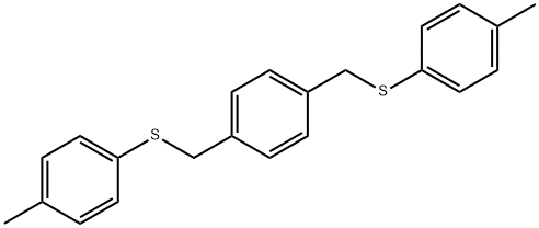 1-METHYL-4-[(4-([(4-METHYLPHENYL)SULFANYL]METHYL)BENZYL)SULFANYL]BENZENE Struktur