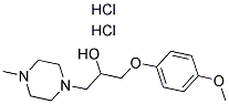 1-(4-METHOXYPHENOXY)-3-(4-METHYLPIPERAZIN-1-YL)PROPAN-2-OL DIHYDROCHLORIDE Struktur