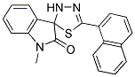 1-METHYL-5'-(1-NAPHTHYL)-3'H-SPIRO[INDOLE-3,2'-[1,3,4]THIADIAZOL]-2(1H)-ONE Struktur