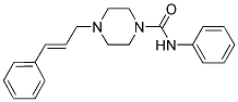 N-PHENYL(4-(3-PHENYLPROP-2-ENYL)PIPERAZINYL)FORMAMIDE Struktur