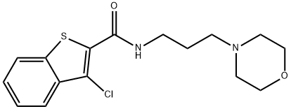 3-CHLORO-N-(3-MORPHOLINOPROPYL)-1-BENZOTHIOPHENE-2-CARBOXAMIDE Struktur