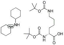 BOC-D-LYS(BOC)-OH DCHA Struktur