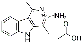 3-AMINO-1,4-DIMETHYL-5H-PYRIDO[4,3-B]INDOLE-3-14C, ACETATE Struktur