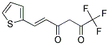 (5E)-1,1,1-TRIFLUORO-6-THIEN-2-YLHEX-5-ENE-2,4-DIONE Struktur