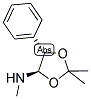 (S,S)-(+)-2,2-DIMETHYL-5-METHYLAMINO-4-PHENYL-1,3-DIOXANE Struktur