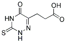 3-(5-OXO-3-THIOXO-2,3,4,5-TETRAHYDRO-[1,2,4]TRIAZIN-6-YL)-PROPIONIC ACID Struktur