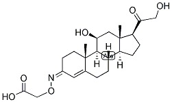 4-PREGNEN-11-BETA, 21-DIOL-3,20-DIONE 3-O-CARBOXYMETHYLOXIME Struktur