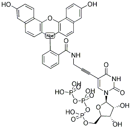 NAPHTHOFLUORESCEIN-5-UTP Struktur