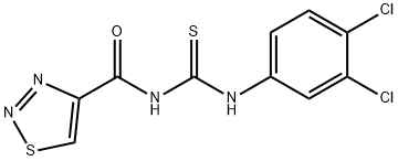 N-(3,4-DICHLOROPHENYL)-N'-(1,2,3-THIADIAZOL-4-YLCARBONYL)THIOUREA Struktur