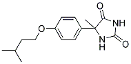 5-METHYL-5-[4-(3-METHYLBUTOXY)PHENYL]IMIDAZOLIDINE-2,4-DIONE Struktur