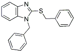 1-BENZYL-2-(BENZYLTHIO)-1H-BENZIMIDAZOLE Struktur