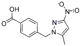 4-(5-METHYL-3-NITRO-PYRAZOL-1-YLMETHYL)-BENZOIC ACID Struktur