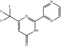 4-HYDROXY-2-(PYRAZIN-2-YL)-6-(TRIFLUOROMETHYL)PYRIMIDINE Struktur