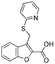 3-[(PYRIDIN-2-YLSULFANYL)METHYL]-1-BENZOFURAN-2-CARBOXYLIC ACID Struktur