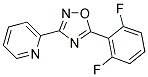 2-[5-(2,6-DIFLUOROPHENYL)-1,2,4-OXADIAZOL-3-YL]PYRIDINE Struktur