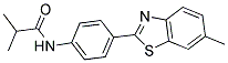 2-METHYL-N-(4-(6-METHYLBENZOTHIAZOL-2-YL)PHENYL)PROPANAMIDE Struktur