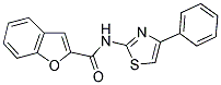 N-(4-PHENYL-1,3-THIAZOL-2-YL)-1-BENZOFURAN-2-CARBOXAMIDE Struktur